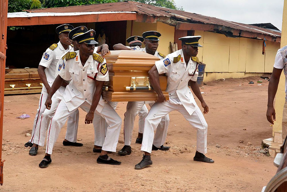 ghanian and nigerian coffin dancers